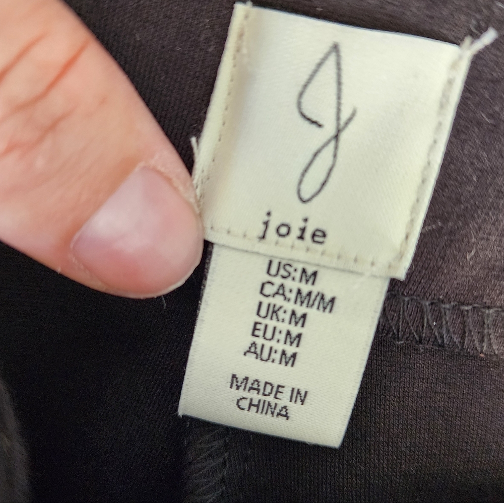 Joie Black Work Wear Trousers Sz M 16-16.5" Waist - Picture 6 of 6